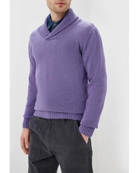 Светло-фиолетовый свитер с отложным воротником от Elijah & Sims