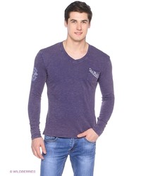 Мужской светло-фиолетовый свитер от Von Dutch