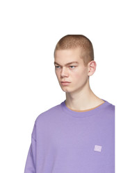 Мужской светло-фиолетовый свитшот от Acne Studios
