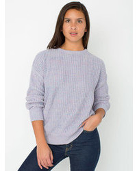 Светло-фиолетовый свободный свитер
