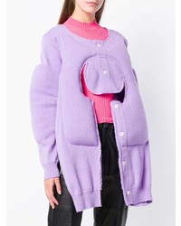 Светло-фиолетовый свободный свитер от Comme des Garcons