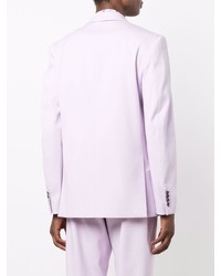 Мужской светло-фиолетовый хлопковый двубортный пиджак от ARDUSSE