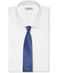 Мужской светло-фиолетовый шелковый галстук в горошек от Charvet