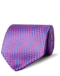 Мужской светло-фиолетовый шелковый галстук от Charvet