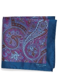 Светло-фиолетовый шелковый нагрудный платок