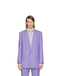 Мужской светло-фиолетовый шерстяной пиджак от Tibi