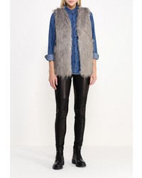 Женская серая безрукавка от Troll