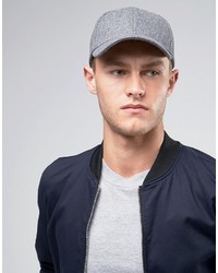 Мужская серая бейсболка от Selected