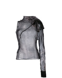 Серая блузка с длинным рукавом от A.F.Vandevorst