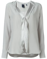 Серая блузка с длинным рукавом от Aspesi