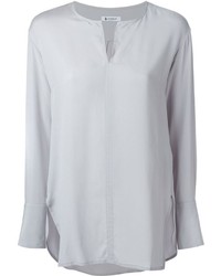 Серая блузка с длинным рукавом от Dondup
