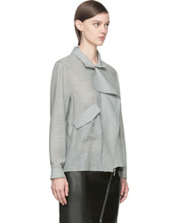 Серая блузка от Anthony Vaccarello