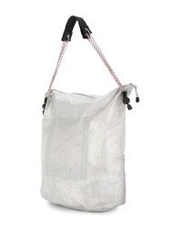 Мужская серая большая сумка из плотной ткани с принтом от Kolor Beacon