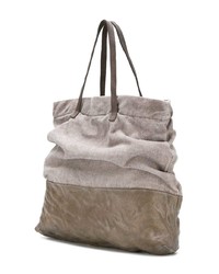 Серая большая сумка из плотной ткани от Cecchi De Rossi