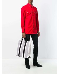 Мужская серая большая сумка из плотной ткани от Calvin Klein 205W39nyc