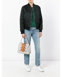 Серая большая сумка от Anya Hindmarch