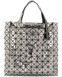 Серая большая сумка от Bao Bao Issey Miyake