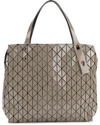 Серая большая сумка от Bao Bao Issey Miyake