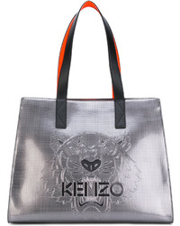 Серая большая сумка от Kenzo