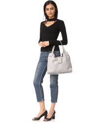 Серая большая сумка от Kate Spade