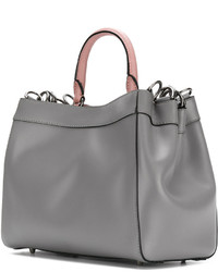 Серая большая сумка от Moschino