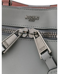 Серая большая сумка от Moschino