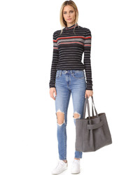 Серая большая сумка от Narciso Rodriguez