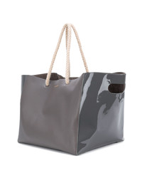 Серая большая сумка от Sacai