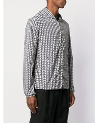 Мужская серая ветровка с принтом от Valentino