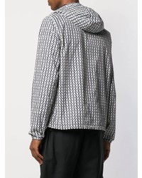 Мужская серая ветровка с принтом от Valentino