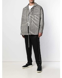 Мужская серая ветровка с принтом от Damir Doma