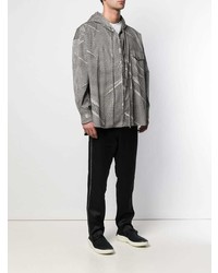 Мужская серая ветровка с принтом от Damir Doma
