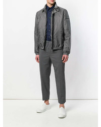 Мужская серая ветровка от Prada