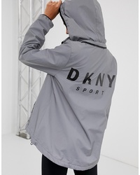 Женская серая ветровка от DKNY