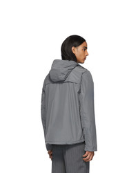 Мужская серая ветровка от Prada