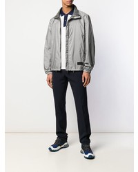 Мужская серая ветровка от Prada