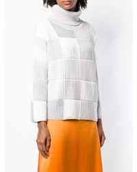 Женская серая водолазка с принтом от Cruciani