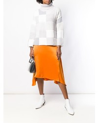 Женская серая водолазка с принтом от Cruciani