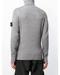 Мужская серая водолазка от Stone Island