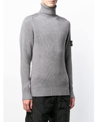 Мужская серая водолазка от Stone Island