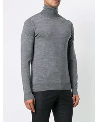 Мужская серая водолазка от Paolo Pecora