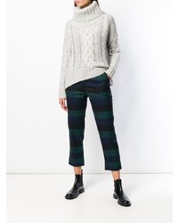 Женская серая вязаная водолазка от Woolrich