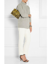 Женская серая вязаная водолазка от Tomas Maier