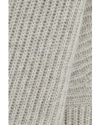 Женская серая вязаная водолазка от Tomas Maier