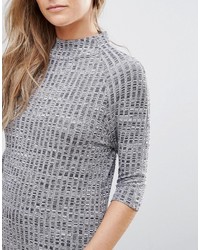 Женская серая вязаная водолазка от Bellfield