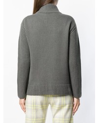 Женская серая вязаная водолазка от Peserico