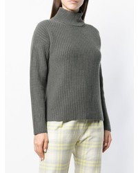 Женская серая вязаная водолазка от Peserico