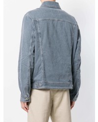 Мужская серая джинсовая куртка от Dondup