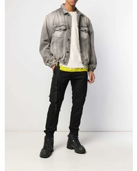 Мужская серая джинсовая куртка от Unravel Project