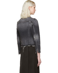 Женская серая джинсовая куртка от Amo